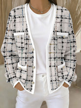 Cardigans Femme Rose Imprimé Géométrique Avec Poche